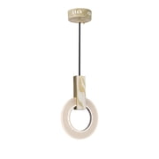 LED Mini Pendant with White Oak Finish