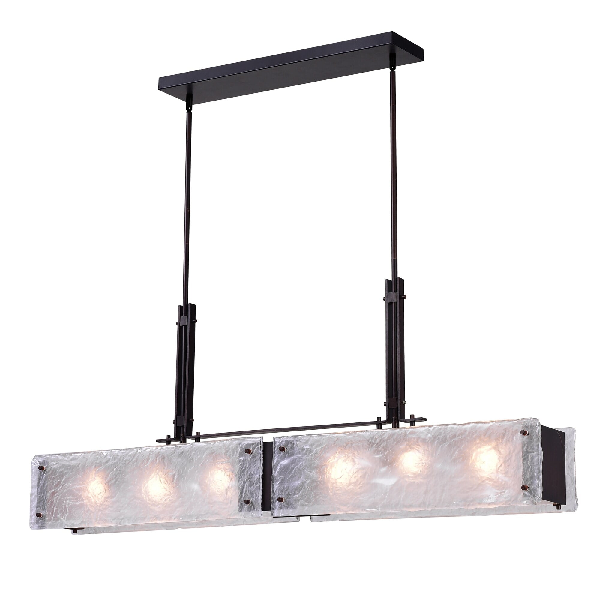 Assunta 45'' Black Frosted Glass Drum Chandelier with Plug-in Feature