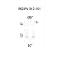 thumbnail image 1 of CWI Lighting Benji 2 Light Farmhouse Metal Wall Sconce in Black, 1 of 2