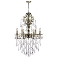 thumbnail image 1 of CWI Lighting Brass 6 Light Up Traditional Metal Chandelier in Antique Brass, 1 of 5