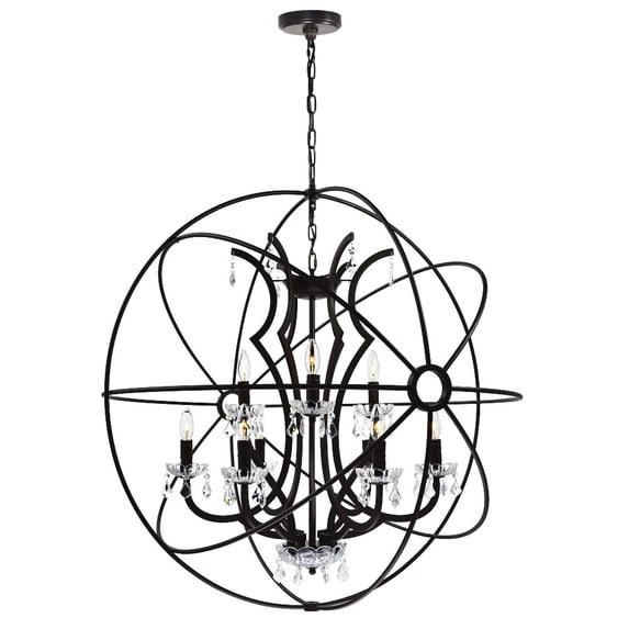 LED Chandelier with Chrome Finish