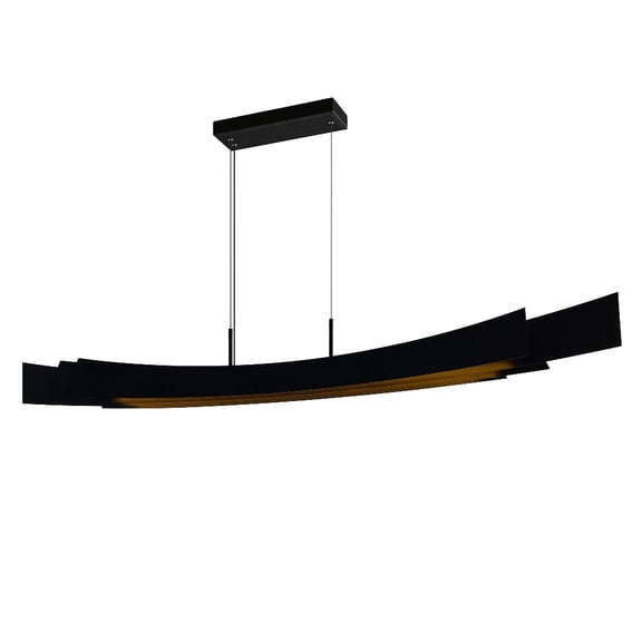 CWI Lighting Candora Integrated LED Black Chandelier