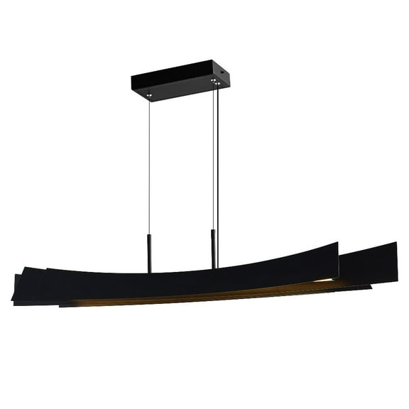 CWI Lighting Candora Integrated LED Black Chandelier