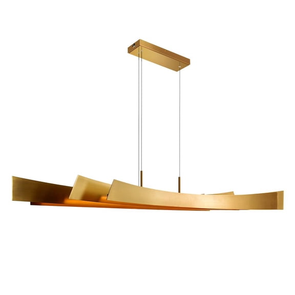 CWI Lighting Candora Integrated LED Brass Chandelier