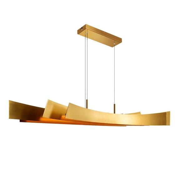CWI Lighting Candora Integrated LED Brass Chandelier
