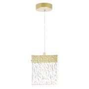 CWI Lighting Carolina Contemporary Metal LED Integrated Pendant in Gold Leaf