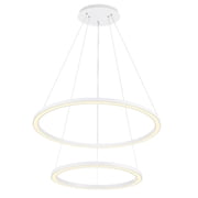 CWI Lighting Chalice Contemporary Metal LED Chandelier in White