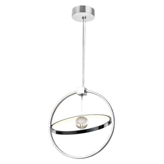 CWI Lighting Colette Contemporary Metal LED Chandelier in Chrome
