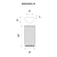 thumbnail image 1 of CWI Lighting Colosseum 4 Light Transitional Metal Bathroom Sconce in Chrome, 1 of 5