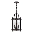 thumbnail image 1 of 3 Light Drum Shade Mini Pendant with Oil Rubbed Bronze finish, 1 of 5