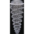 thumbnail image 1 of CWI Lighting Double Spiral 4 Light Metal Flush Mount in Chrome, 1 of 2