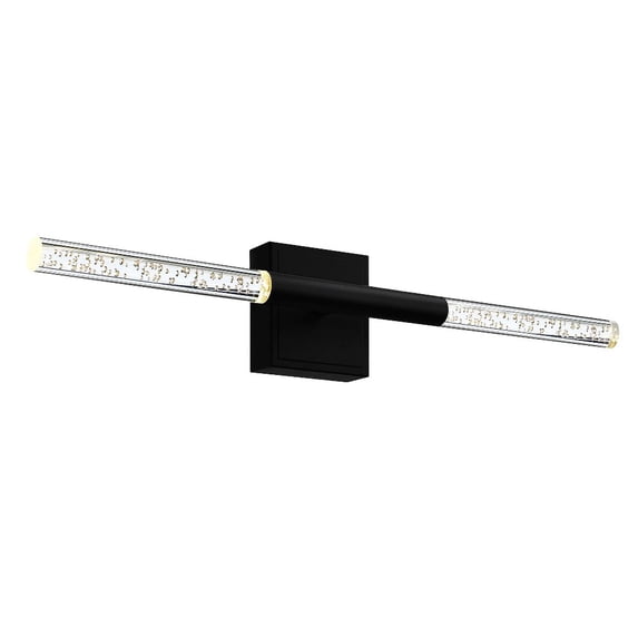 CWI Lighting Dragonswatch Integrated LED Black Vanity Light