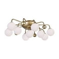 thumbnail image 1 of CWI Lighting Element 9 Light Contemporary Metal Flush Mount in Sun Gold, 1 of 6