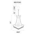 thumbnail image 1 of CWI Lighting Empire 17 Light Down Transitional Metal Chandelier in Chrome, 1 of 6