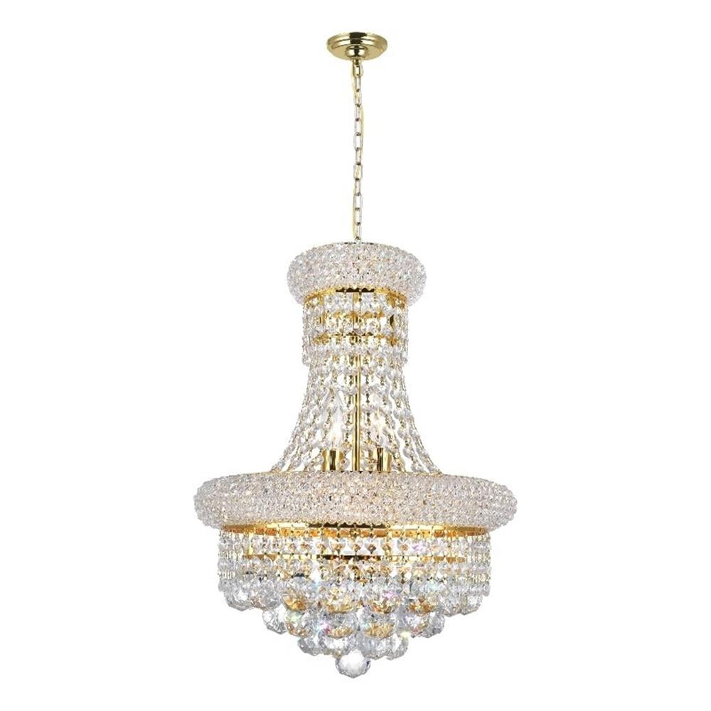 Empire Gold Mini Crystal Chandelier with Chrome Finish