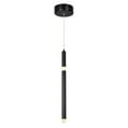 thumbnail image 1 of CWI Lighting Flute 1 Light Contemporary Metal LED Pendant in Black, 1 of 5