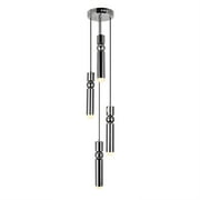 CWI Lighting Franco Home LED Pendant Chime Polished Nickel - Exact Size