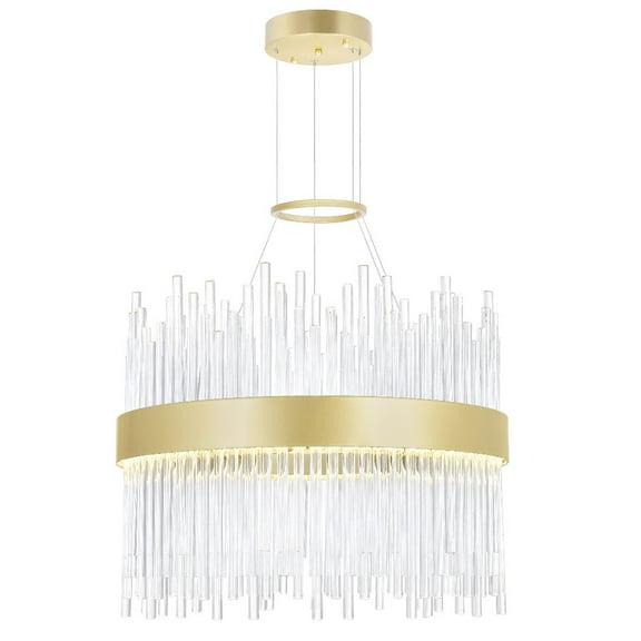 CWI Lighting Genevieve Transitional Metal LED Chandelier in Medallion Gold