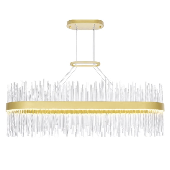 CWI Lighting Genevieve Transitional Metal LED Chandelier in Medallion Gold