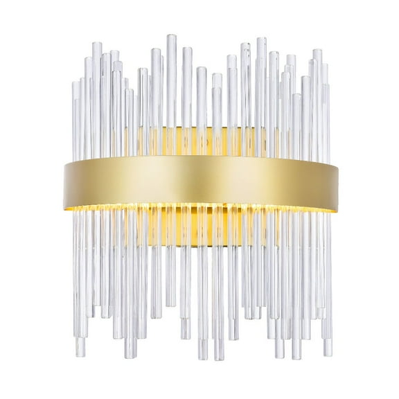 CWI Lighting Genevieve Transitional Metal LED Wall Sconce in Medallion Gold