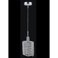 thumbnail image 1 of 4281P-R-O Clear crystal-CWI Lighting-1 Light Mini Pendant with Chrome Finish     -Traditional Installation, 1 of 3