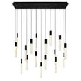 thumbnail image 1 of CWI Lighting Greta Integrated LED Black Chandelier, 1 of 6