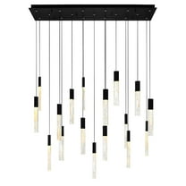 CWI Lighting Greta Integrated LED Black Chandelier