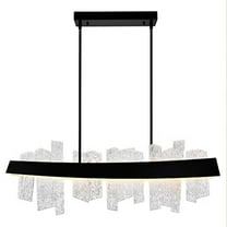 CWI Lighting Guadiana LED Integrated Metal Chandelier in Black