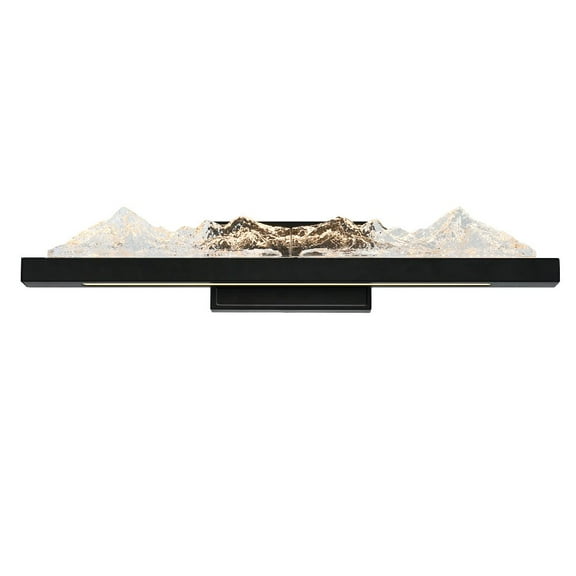 CWI Lighting Himalayas Integrated LED Black Vanity Light