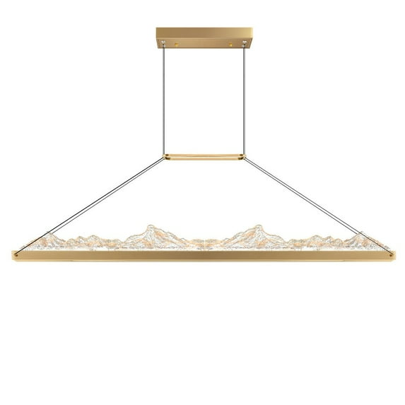 CWI Lighting Himalayas Integrated LED Brass Chandelier