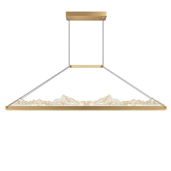 CWI Lighting Himalayas Integrated LED Brass Chandelier