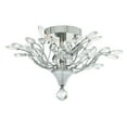 thumbnail image 1 of CWI Lighting Ivy 3 Light Drum Shade Metal Flush Mount in Chrome, 1 of 6