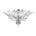 thumbnail image 1 of CWI Lighting Ivy 6 Light Transitional Metal Flush Mount in Chrome, 1 of 5
