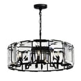 thumbnail image 1 of CWI Lighting Jacquet 12 Light Farmhouse Metal Chandelier in Black, 1 of 5