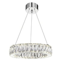 CWI Lighting Juno Contemporary Metal LED Chandelier in Chrome