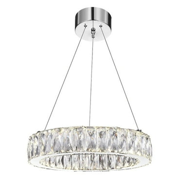 CWI Lighting Juno Contemporary Metal LED Chandelier in Chrome
