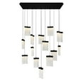 thumbnail image 1 of CWI Lighting Lava Integrated LED Black Chandelier, 1 of 8