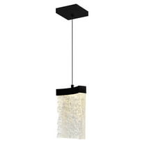 CWI Lighting Lava Integrated LED Black Mini Pendant