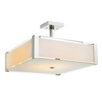 CWI Lighting Lucie 4 Light Drum Shade Metal Chandelier in Chrome