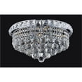 thumbnail image 1 of CWI Lighting Luminous 4 Light Transitional Metal Flush Mount in Chrome, 1 of 2