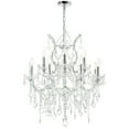 thumbnail image 1 of CWI Lighting Maria Theresa 13 Light Up Traditional Metal Chandelier in Chrome, 1 of 6