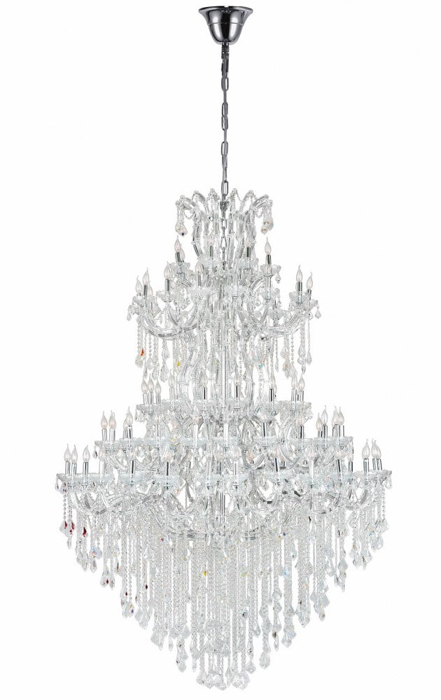 Maria Theresa 84-Light Chrome and Crystal Candelabra Chandelier