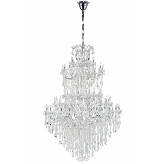 CWI Lighting Maria Theresa 84 Light Up Traditional Metal Chandelier in Chrome