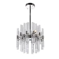 thumbnail image 1 of CWI Lighting Miroir 3 Light Transitional Metal Mini Chandelier in Nickel, 1 of 6