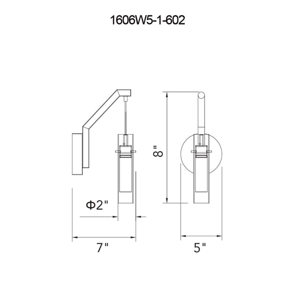 CWI Lighting Olinda LED Integrated Metal Wall Light in Satin Gold