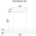 thumbnail image 1 of CWI Lighting Pienza LED Integrated Metal Chandelier in Black, 1 of 4