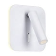 thumbnail image 1 of CWI Lighting Private I Contemporary Metal LED Sconce in Matte White, 1 of 2