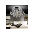 thumbnail image 1 of CWI Lighting Queen 4 Light Transitional Metal Flush Mount in Chrome, 1 of 2