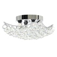 thumbnail image 1 of CWI Lighting Queen 4 Light Transitional Metal Flush Mount in Chrome, 1 of 7