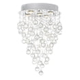 thumbnail image 1 of CWI Lighting Rain Drop 5 Light Metal Indoor Flush Mount in Chrome, 1 of 6